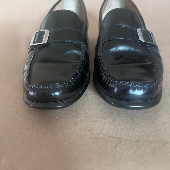Bass Flex Genuine Leather Silver Buckle Slip On Loafers Size US 9.5 M main image 5